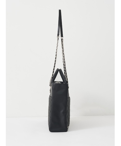 Darich(ダーリッチ)の「DDキルティングワイドマルチトートバッグ(トートバッグ・レディース・サックスブルー/ブラック/ホワイト/ピンク/イエロー/ミント/パープル・FREE)」の22枚目の写真