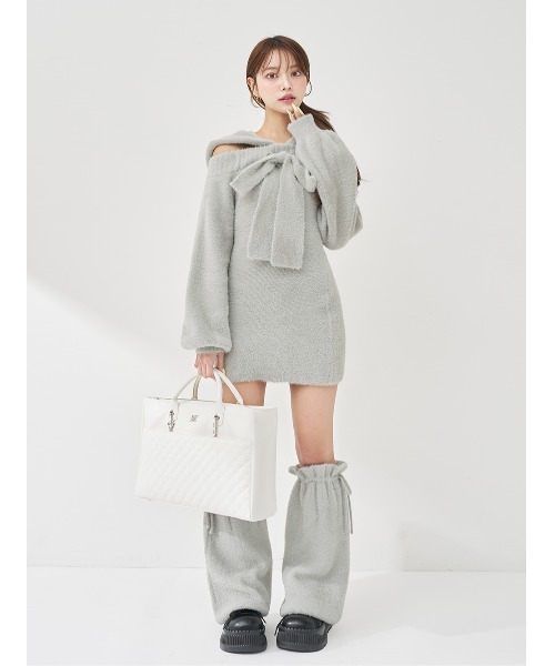 Darich(ダーリッチ)の「DDキルティングワイドマルチトートバッグ(トートバッグ・レディース・サックスブルー/ブラック/ホワイト/ピンク/イエロー/ミント/パープル・FREE)」の19枚目の写真