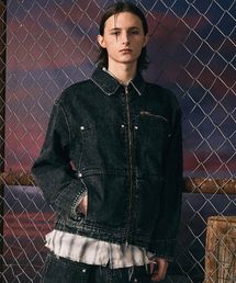 ANOLORCODE（アノローコード）の「センシブルワークデニムジャケット（ブラックデニム）（デニムジャケット）」