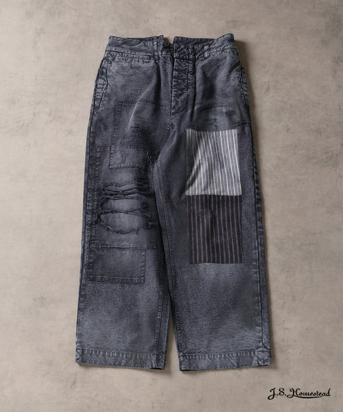 JOURNAL STANDARD J.S HOMESTEAD(ジャーナルスタンダードホームステッド)の「J.S.Homestead / ユーロ ワーク パッチワーク パンツ(その他パンツ・メンズ・ネイビー/チャコールグレー・MEDIUM/LARGE)」の1枚目の写真