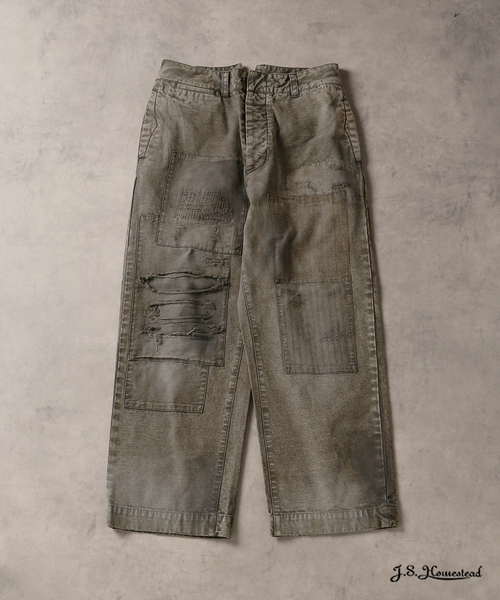 JOURNAL STANDARD J.S HOMESTEAD(ジャーナルスタンダードホームステッド)の「J.S.Homestead / ユーロ ワーク パッチワーク パンツ(その他パンツ・メンズ・ネイビー/チャコールグレー・MEDIUM/LARGE)」の2枚目の写真