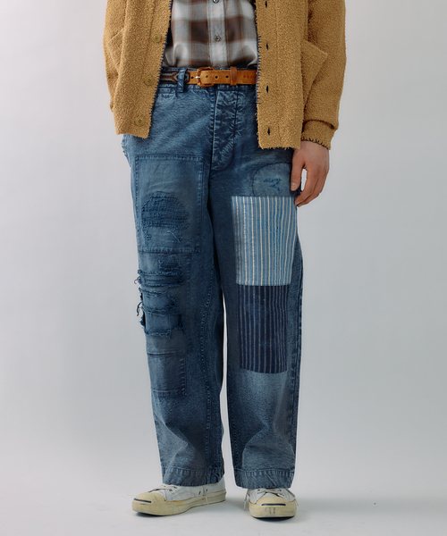 JOURNAL STANDARD J.S HOMESTEAD(ジャーナルスタンダードホームステッド)の「J.S.Homestead / ユーロ ワーク パッチワーク パンツ(その他パンツ・メンズ・ネイビー/チャコールグレー・MEDIUM/LARGE)」の22枚目の写真