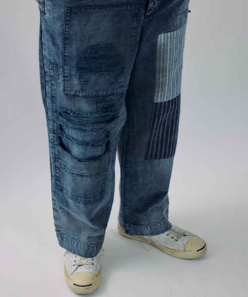 JOURNAL STANDARD J.S HOMESTEAD(ジャーナルスタンダードホームステッド)の「J.S.Homestead / ユーロ ワーク パッチワーク パンツ(その他パンツ・メンズ・ネイビー/チャコールグレー・MEDIUM/LARGE)」の21枚目の写真