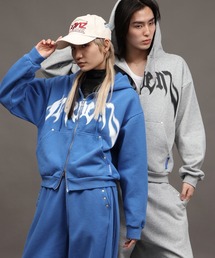 SEQUENZ（シークエンズ）の「【SEQUENZ/シークエンズ】SQNZ BLUR LOGO ZIP PK（パーカー）」