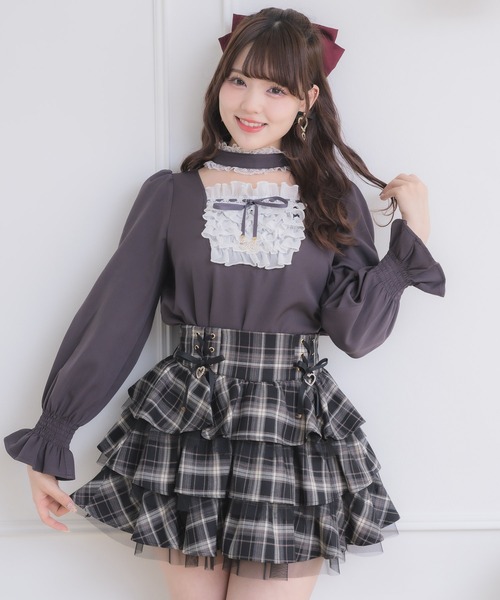 ROJITA（ロジータ）の「メイドライクフリルトップス（シャツ/ブラウス・レディース・グレー/ブラック/ピンク・FREE）」の19枚目の写真