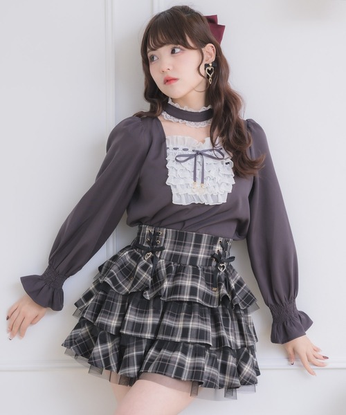 ROJITA（ロジータ）の「メイドライクフリルトップス（シャツ/ブラウス・レディース・グレー/ブラック/ピンク・FREE）」の20枚目の写真