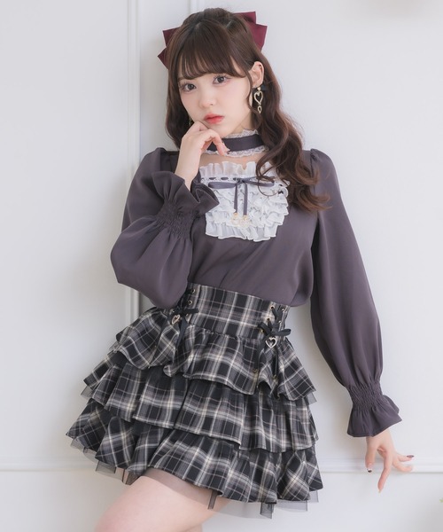 ROJITA（ロジータ）の「メイドライクフリルトップス（シャツ/ブラウス・レディース・グレー/ブラック/ピンク・FREE）」の22枚目の写真