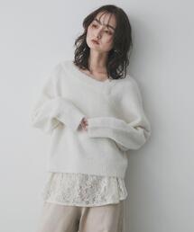 SENSE OF PLACE by URBAN RESEARCH | アシメネックニット(ニット/セーター)