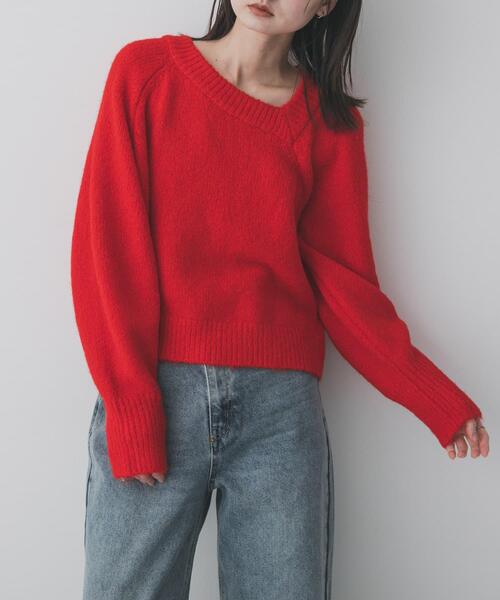 セール】アシメネックニット（ニット/セーター）｜SENSE OF PLACE by