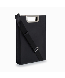 Metal Grip Slim Briefcase (Black/Silver)
