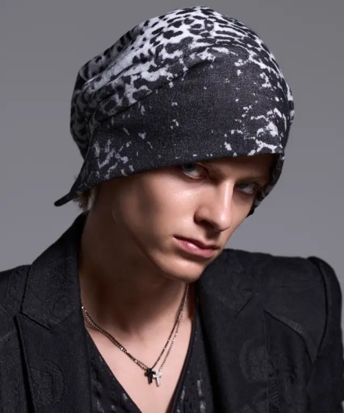 kiryuyrik（キリュウキリュウ）の「Kiryuyrik/キリュウキリュウ/Leopard Pile Jersey Cap/レオパードパイルジャージーキャップ（ニットキャップ/ビーニー・メンズ・レオパード・F）」の4枚目の写真