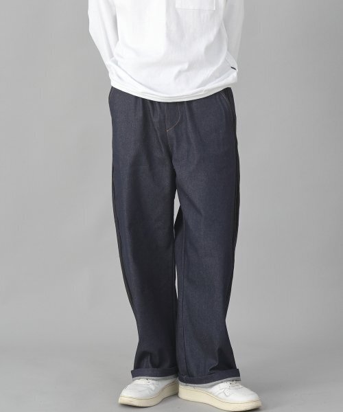 SAINTCREW(セントクルー)の「ブラックPラインEXワイドパンツPLW-341デニムインディゴ(デニムパンツ・メンズ・その他・MEDIUM/LARGE/X-LARGE)」の11枚目の写真