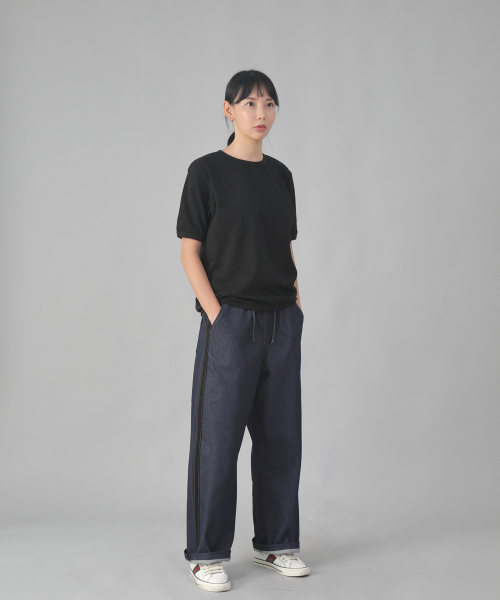 SAINTCREW(セントクルー)の「ブラックPラインEXワイドパンツPLW-341デニムインディゴ(デニムパンツ・メンズ・その他・MEDIUM/LARGE/X-LARGE)」の6枚目の写真