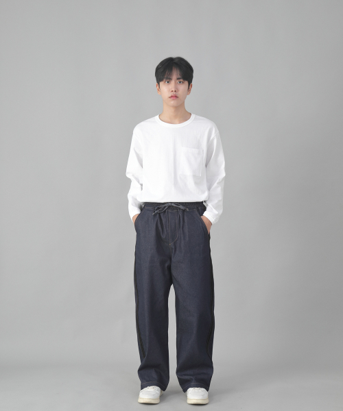 SAINTCREW(セントクルー)の「ブラックPラインEXワイドパンツPLW-341デニムインディゴ(デニムパンツ・メンズ・その他・MEDIUM/LARGE/X-LARGE)」の7枚目の写真