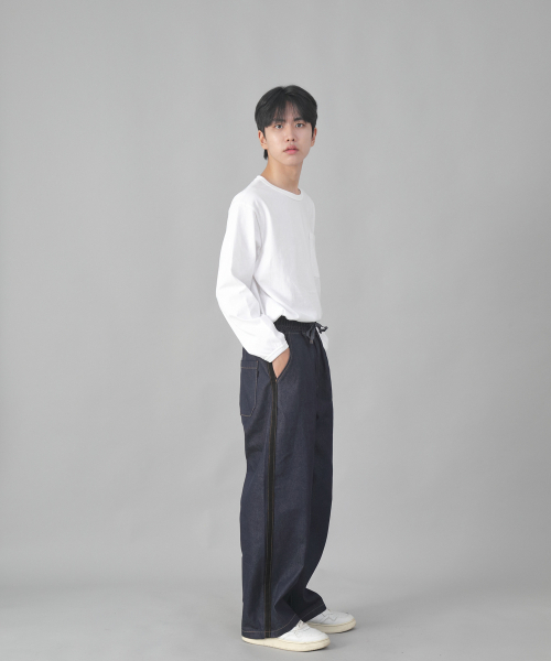 SAINTCREW(セントクルー)の「ブラックPラインEXワイドパンツPLW-341デニムインディゴ(デニムパンツ・メンズ・その他・MEDIUM/LARGE/X-LARGE)」の8枚目の写真