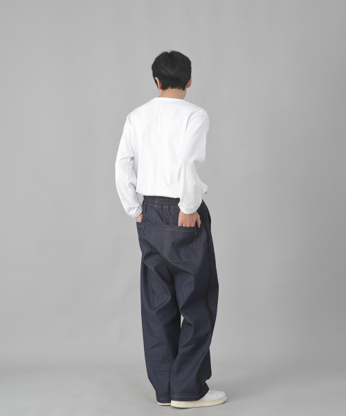 SAINTCREW(セントクルー)の「ブラックPラインEXワイドパンツPLW-341デニムインディゴ(デニムパンツ・メンズ・その他・MEDIUM/LARGE/X-LARGE)」の9枚目の写真