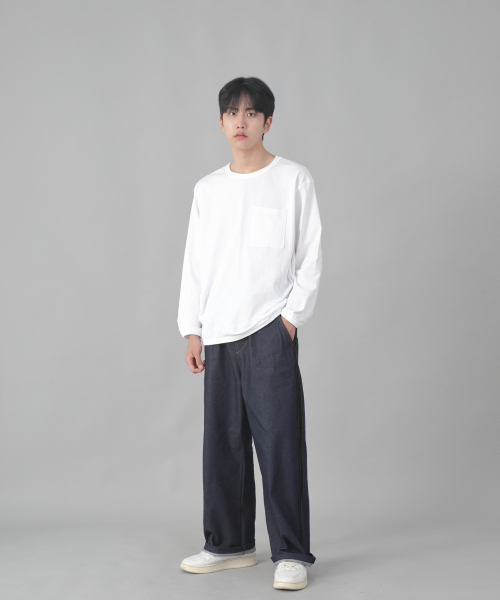 SAINTCREW(セントクルー)の「ブラックPラインEXワイドパンツPLW-341デニムインディゴ(デニムパンツ・メンズ・その他・MEDIUM/LARGE/X-LARGE)」の10枚目の写真