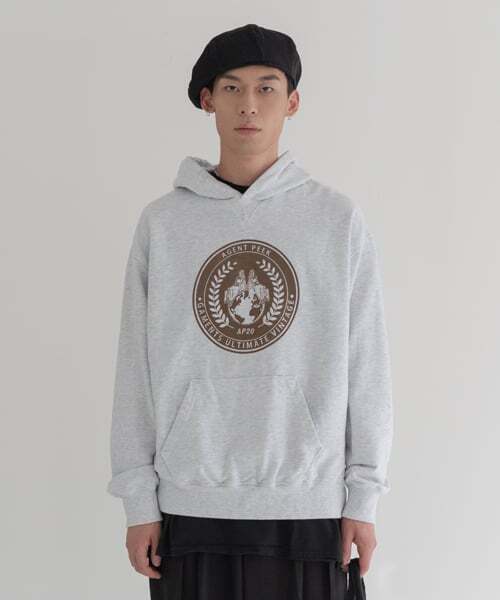 AGENT PEEK(エージェントピーク)の「PAST HOODIE_1% MELANGE GRAY(パーカー・メンズ・その他・LARGE)」の1枚目の写真