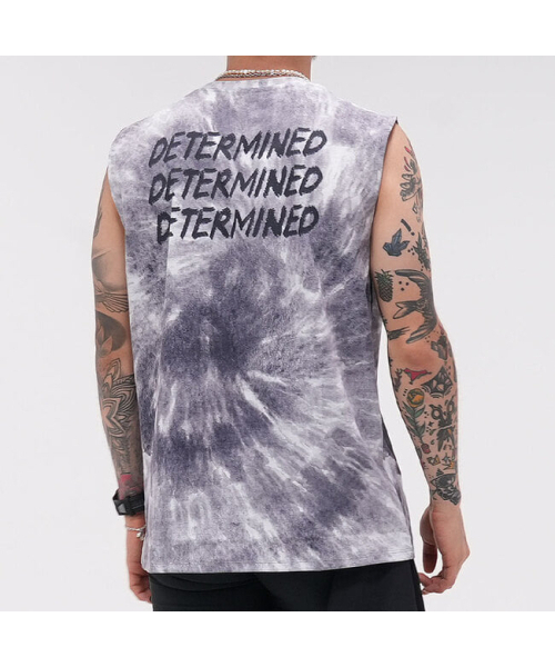 DETERMINED（ディターミンド）の「[ソロナ]タイダイアーバンシングレット_グレー（Tシャツ/カットソー・メンズ・その他・MEDIUM/LARGE/X-LARGE/XX-LARGE）」の3枚目の写真