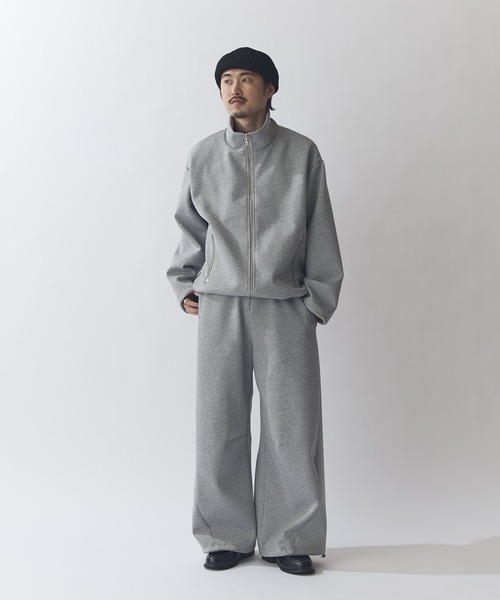 Lui's（ルイス）の「リラックス スタンドブルゾン（スウェット・メンズ・グレー/ブラック/ネイビー/ライトグレー・S/M）」の6枚目の写真