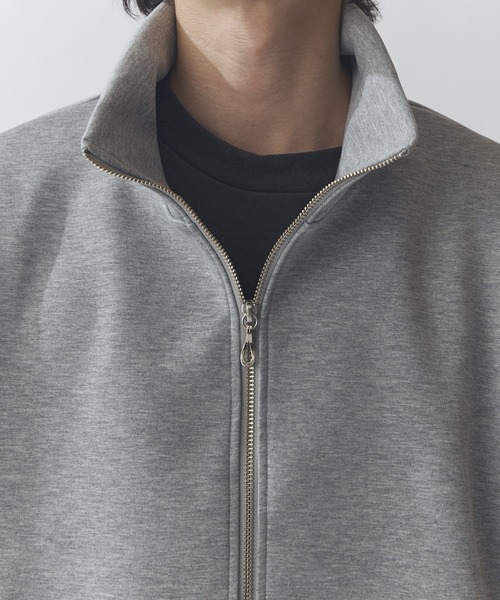 Lui's（ルイス）の「リラックス スタンドブルゾン（スウェット・メンズ・グレー/ブラック/ネイビー/ライトグレー・S/M）」の10枚目の写真