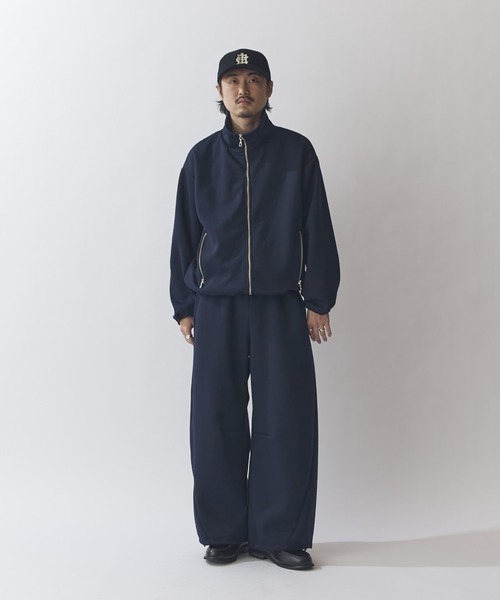 Lui's（ルイス）の「リラックス スタンドブルゾン（スウェット・メンズ・グレー/ブラック/ネイビー/ライトグレー・S/M）」の8枚目の写真