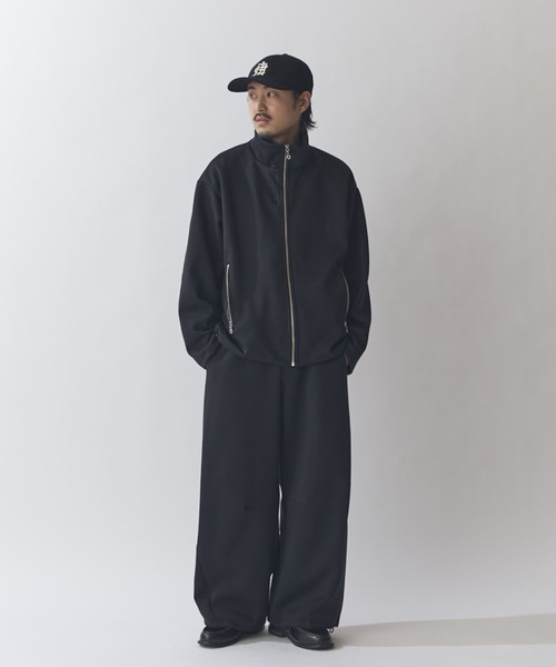 Lui's（ルイス）の「リラックス スタンドブルゾン（スウェット・メンズ・グレー/ブラック/ネイビー/ライトグレー・S/M）」の5枚目の写真