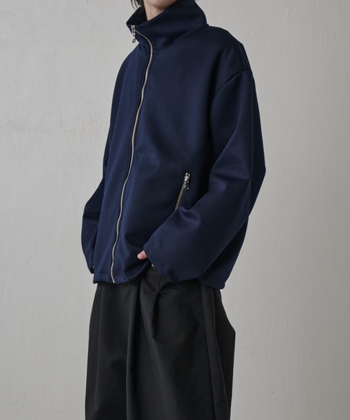 Lui's（ルイス）の「リラックス スタンドブルゾン（スウェット・メンズ・グレー/ブラック/ネイビー/ライトグレー・S/M）」の19枚目の写真