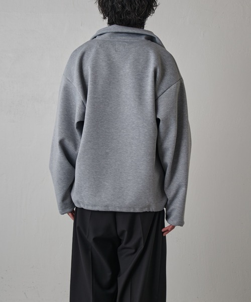 Lui's（ルイス）の「リラックス スタンドブルゾン（スウェット・メンズ・グレー/ブラック/ネイビー/ライトグレー・S/M）」の13枚目の写真