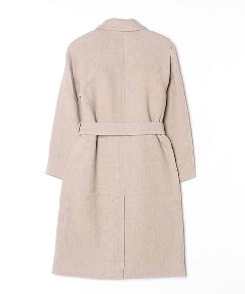 セール】ベルテッド ウールブレンド ヘリンボーン コート（その他