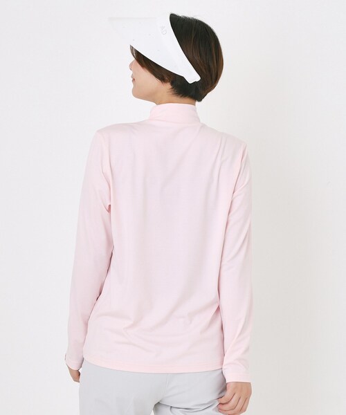 adabat(アダバット)の「【UVカット】ドットロゴプリントモックネックプルオーバー(Tシャツ/カットソー・レディース・ホワイト/ピンク/ネイビー・38/40/42)」の19枚目の写真