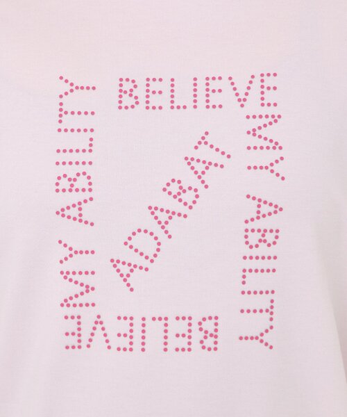 adabat(アダバット)の「【UVカット】ドットロゴプリントモックネックプルオーバー(Tシャツ/カットソー・レディース・ホワイト/ピンク/ネイビー・38/40/42)」の21枚目の写真