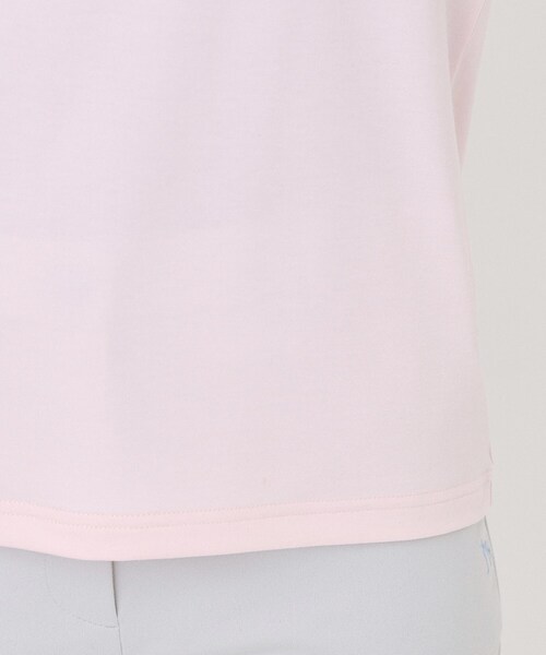 adabat(アダバット)の「【UVカット】ドットロゴプリントモックネックプルオーバー(Tシャツ/カットソー・レディース・ホワイト/ピンク/ネイビー・38/40/42)」の12枚目の写真