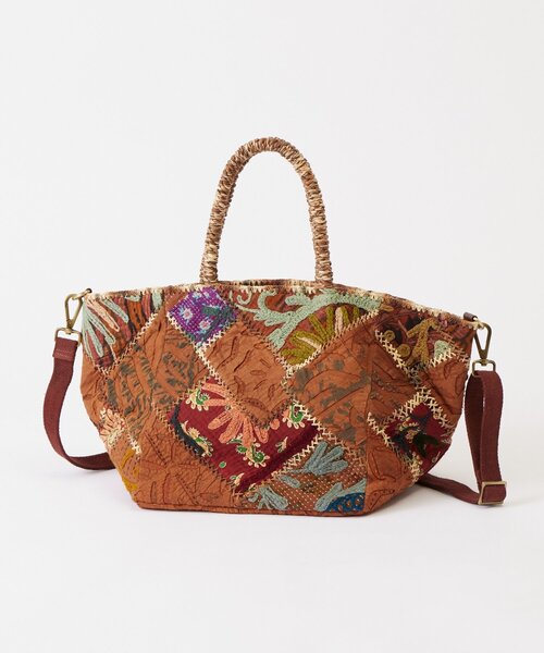 セール】《IMAYIN》ハンド刺繍パッチワークトートバッグ（トートバッグ