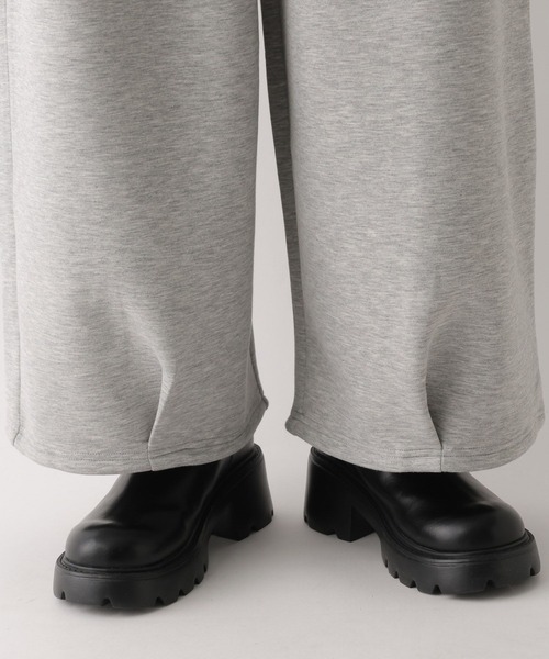 Heather(ヘザー)の「ポンチタックワイドパンツ 642185(スウェットパンツ・レディース・グレー/オートミール・FREE)」の18枚目の写真