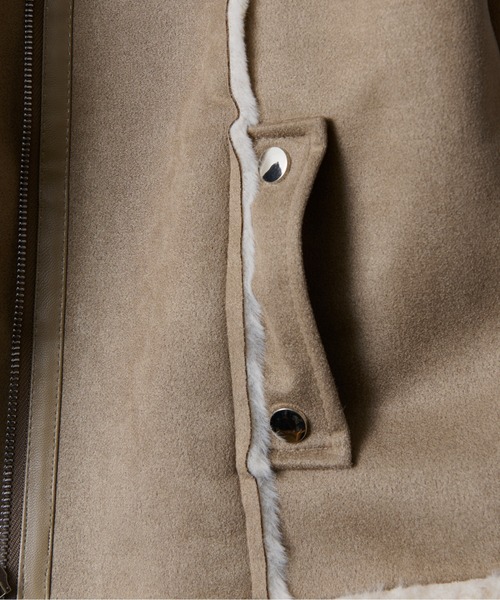 CALIFORNIA OUTFITTERS（カリフォルニア アウトフィッターズ）の「12D66 [ショート丈]ムートンライク ボアジャケット（その他アウター・メンズ・ブラウン/ベージュ・FREE）」の9枚目の写真