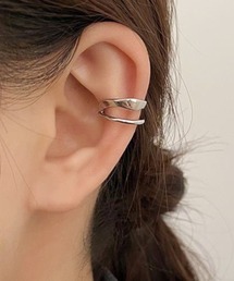 MASHIRO（マシロ）の「【MASHIRO】ダブルシンプルシングルイヤーカフ ユニセックス(MA/EK510)（イヤーカフ）」