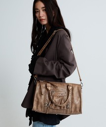 JEANASIS | アンティークステッチボストン/646442(ボストンバッグ)