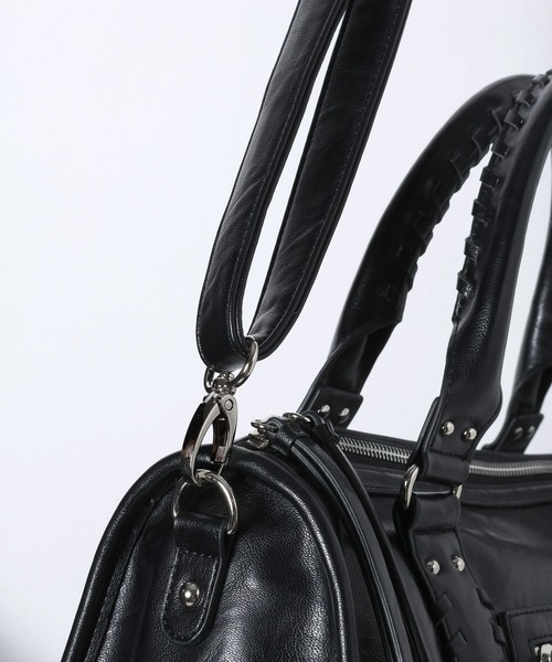 JEANASIS(ジーナシス)の「アンティークステッチボストン/646442(ボストンバッグ・レディース・ブラウン系その他/ブラック/ブルー系その他・FREE)」の9枚目の写真