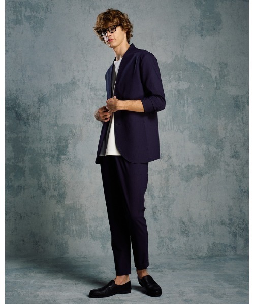 wjk(ダヴルジェイケイ)の「solid collar single jacket(テーラードジャケット・メンズ・ブラック/ネイビー・SMALL/MEDIUM/LARGE/X-LARGE)」の21枚目の写真