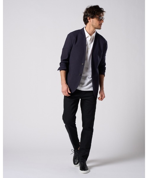 wjk(ダヴルジェイケイ)の「solid collar single jacket(テーラードジャケット・メンズ・ブラック/ネイビー・SMALL/MEDIUM/LARGE/X-LARGE)」の22枚目の写真