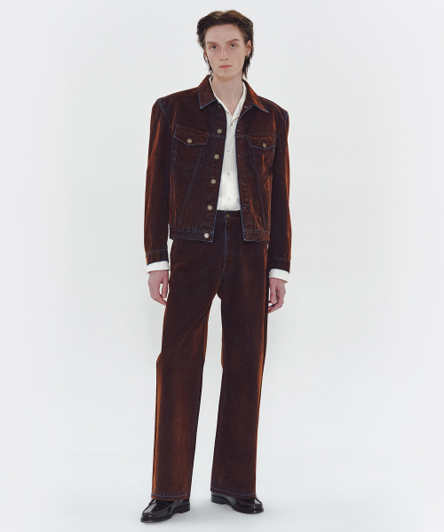 MMIC(エムエムアイシー)の「SAINT FLARE JEANS (BROWN)(その他パンツ・メンズ・その他・S/M)」の6枚目の写真