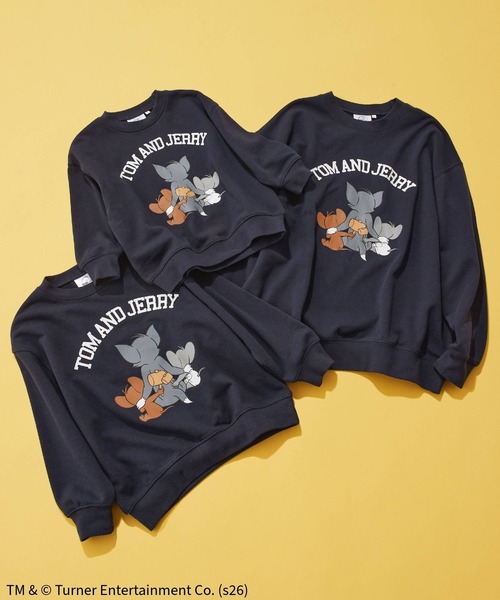 Tom＆Jerry（トムアンドジェリー）の「TOM and JERRY/スウェット/T/625164（スウェット・キッズ・ネイビー/ライトグレー/ライトピンク・120cm/100cm/110cm）」の21枚目の写真