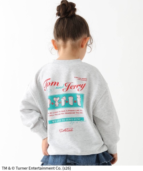 Tom＆Jerry（トムアンドジェリー）の「TOM and JERRY/スウェット/T/625164（スウェット・キッズ・ネイビー/ライトグレー/ライトピンク・120cm/100cm/110cm）」の11枚目の写真