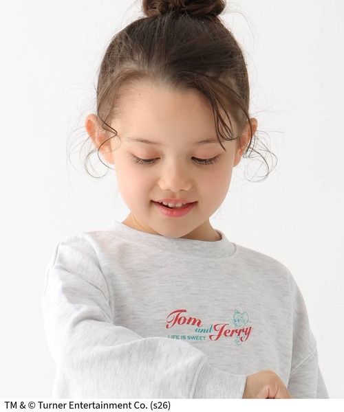 Tom＆Jerry（トムアンドジェリー）の「TOM and JERRY/スウェット/T/625164（スウェット・キッズ・ネイビー/ライトグレー/ライトピンク・120cm/100cm/110cm）」の15枚目の写真