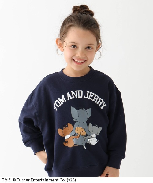 Tom＆Jerry（トムアンドジェリー）の「TOM and JERRY/スウェット/T/625164（スウェット・キッズ・ネイビー/ライトグレー/ライトピンク・120cm/100cm/110cm）」の19枚目の写真
