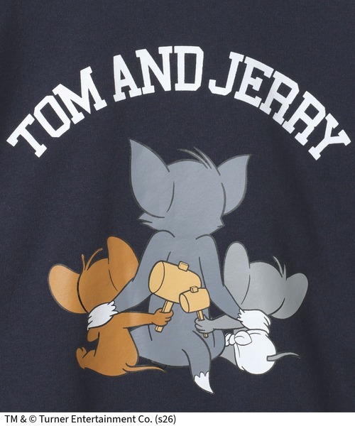 Tom＆Jerry（トムアンドジェリー）の「TOM and JERRY/スウェット/T/625164（スウェット・キッズ・ネイビー/ライトグレー/ライトピンク・120cm/100cm/110cm）」の18枚目の写真