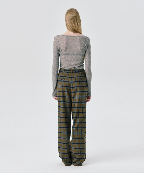 WNDERKAMMER（ブンダーカンマー）の「UネックシアT_グレー（Tシャツ/カットソー・レディース・その他・M/S）」の4枚目の写真