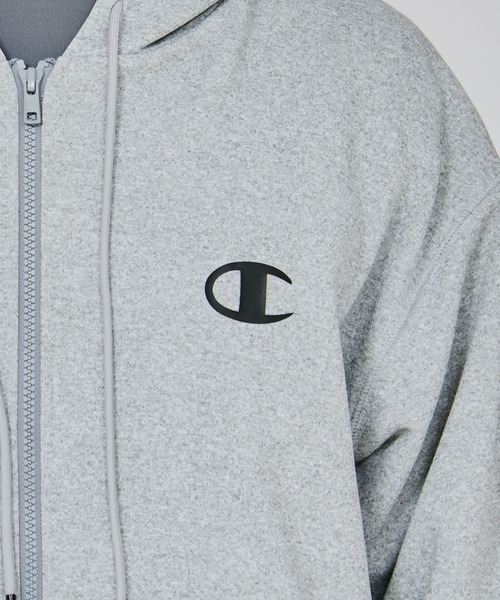 Champion（チャンピオン）の「【Champion/チャンピオン】メンズ スポーツ テックウィーブ テリー ジップフーデッドスウェットシャツ（スウェット・メンズ・ベージュ/ブラック/グレー・MEDIUM/X-LARGE/LARGE）」の4枚目の写真