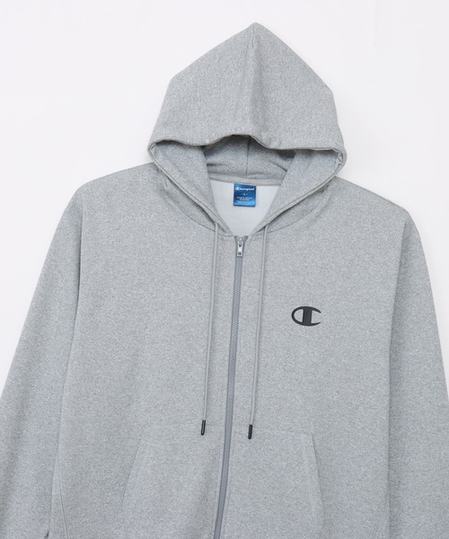 Champion（チャンピオン）の「【Champion/チャンピオン】メンズ スポーツ テックウィーブ テリー ジップフーデッドスウェットシャツ（スウェット・メンズ・ベージュ/ブラック/グレー・MEDIUM/X-LARGE/LARGE）」の13枚目の写真